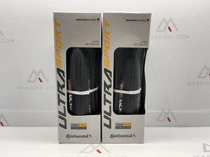 Continental Ultra Sport III 700x23 Black/Black Folding PureGrip - Pair - Picture 1 of 1