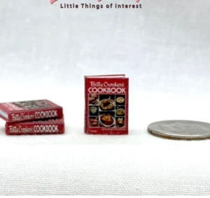1:24 Scale BETTY CROCKER COOKBOOK in Miniature Hard Cover Book - Picture 1 of 7