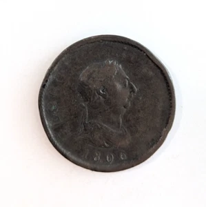 1806 Half Penny George III Britannia - Picture 1 of 2