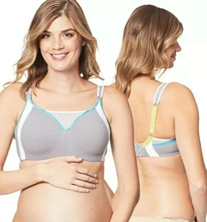 Cake Lemon Zest Flexi Wire High Impact Sports Maternity & Nursing Bra US 32 C - Image 1 of 4