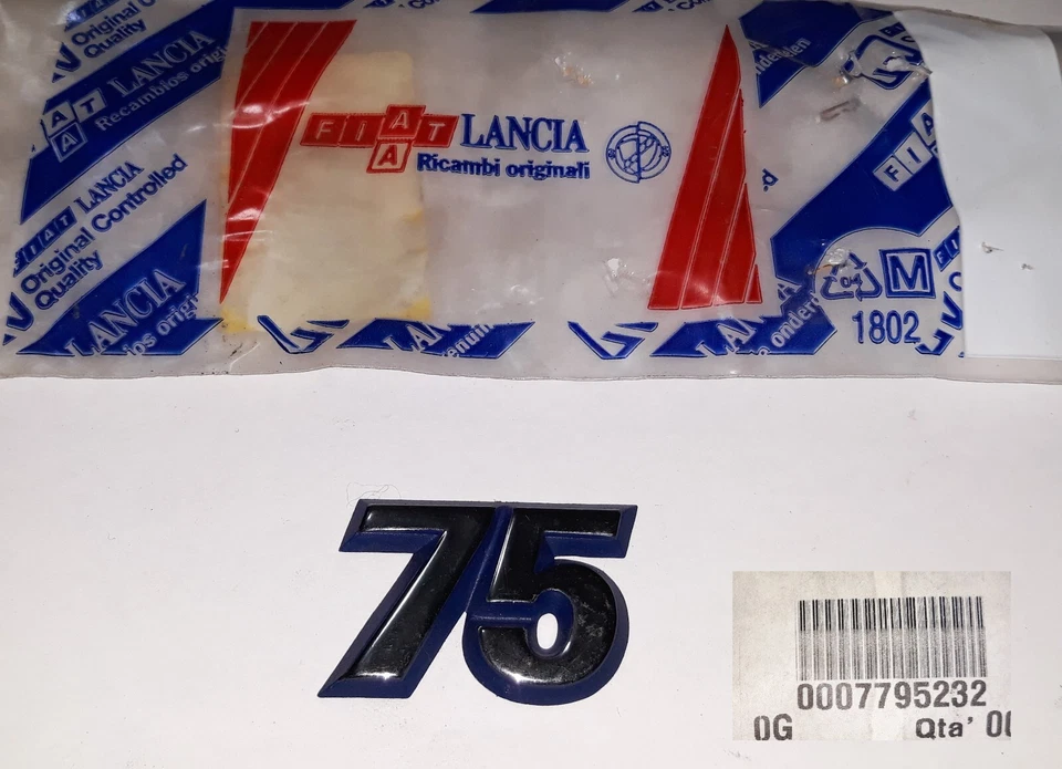 FIAT PUNTO 75 - MK1 (1993 - 1997)/ SCRITTA LATERALE/ LATERAL NAMEPLATE - Image 1 of 1