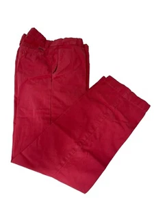 Brooks Brothers Milano Pantalone Chino Uomo 32x29” Piatto Fronte Cotone Nantucket Rosso - Foto 1 di 7