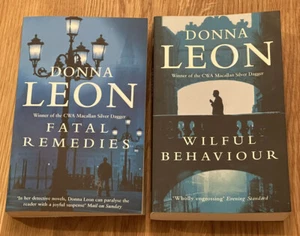 Donna Leon Fatal Remedies, Wilful Behaviour Lot of 2 Tradeback Arrow Books, VGC! - Picture 1 of 5