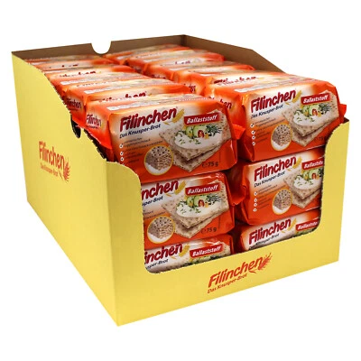 30er Pack Das Knusper-Brot Filinchen Ballaststoff 30 x 75 g zuckerarm Snack - Bild 1 von 4