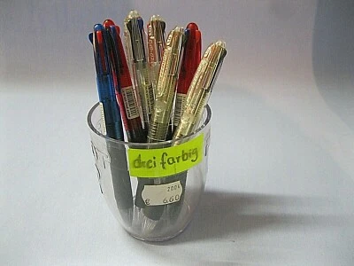 7x Pilot Feed GP3 3-farb Kugelschreiber 1.0 mit Verkaufsbecher Ladenauflösung - Bild 1 von 2