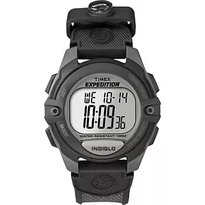 Timex T40941, Men's "Expedition" Chronograph Digital Watch, Indiglo, Alarm, NEW - Picture 1 of 2