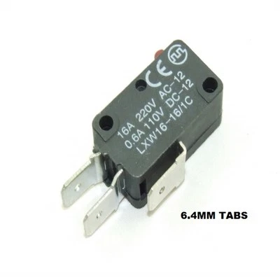 FISHER & PAYKEL, SEI COMPONENTS 5 PACK OF F&P Out Of Balance Switch (OOB) 6.4mm / 4.8mm Terminals 220V, 16A