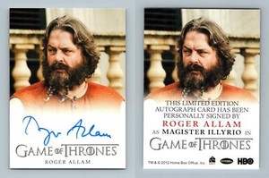Roger Allam / Magister Illyrio Game Of Thrones Season7 Full Bleed Autograph Card