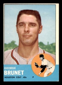 1963 Topps Baseball #538 George Brunet EX *e1