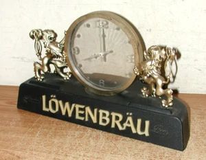 VINTAGE 1982 SPECIAL LOWENBRAU BEER ELECTRIC LIGHTED BAR CLOCK - READ ALL - Picture 1 of 10