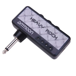 Mini Electric Guitar Headphone Amplifier Plug Amp Rechargeable Heavy Rock O9I4 - Picture 1 of 9