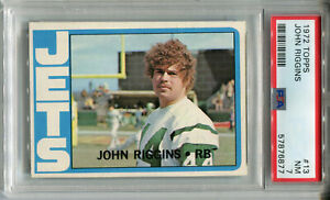 1972 Topps #13 John Riggins PSA 7 NM New York Jets