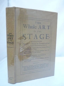 The Whole Art of the Stage by Francois Hedeline HB - Facsimile of the 1684 Ed - Picture 1 of 7