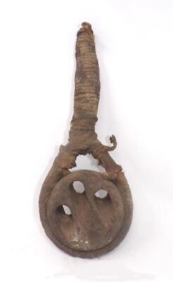 19th Cent, Lignium Vitae Deadeye & Attached Cable, As-found Grunge Condition (b) • 113.56$