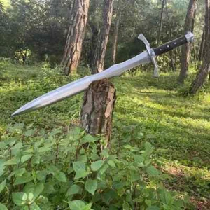 Custom Handmade Carbon Steel Blade Traditional Viking Sword Battle Ready - Bild 1 von 6