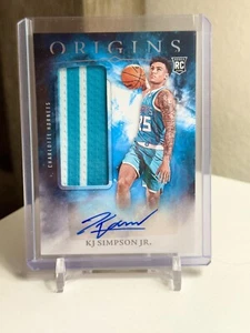 2024-25 Panini Origins #RJA-KJS KJ SIMPSON JR. Maglia Rookie Autografi - Foto 1 di 2