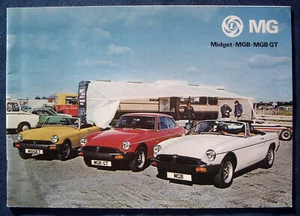 Folleto Folleto 1977 MG Midget MGB MGB GT (GB) - Imagen 1 de 4
