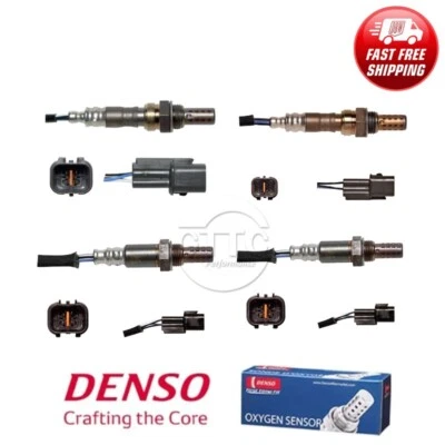 Juego de 4 piezas de sensor de oxígeno DENSO genuino para 06-12 Mitsubishi Eclipse/07-09 Galant Foto 1 de 4