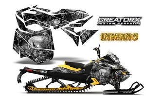 SKI-DOO REV XM SUMMIT SNOWMOBILE SLED GRAPHICS KIT WRAP CREATORX INFERNO SY - Picture 1 of 1