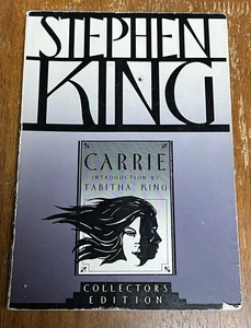 CARRIE by Stephen King (1991 Trade Paperback) Collector's Edition - 1st Printing - Picture 1 of 8