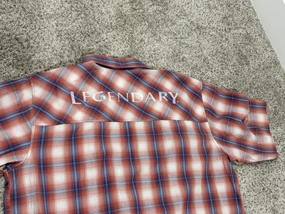 Legendary Whitetails Back Logo Plaid Short Sleeve Button Up Plaid Shirt XXLT - Image 1 of 4