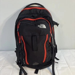 The North Face Surge Black Padded Large Backpack FlexVent Laptop Outdoor - Picture 1 of 23