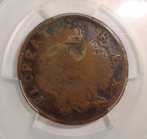 1652-1674 New Jersey St. Patrick Colonial Farthing PCGS VG10 - Picture 1 of 4