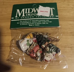 Adornos de Navidad vintage Midwest Importers Cannon Falls - NUEVO - Imagen 1 de 2
