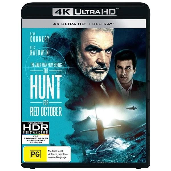 The Hunt for Red October 4K Ultra HD + Blu-ray | Sean Connery | Region Free - image 1 of 1