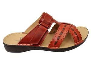 Levecomfort Lesley Womens Brazilian Comfortable Leather Slides Sandals - Picture 1 of 10