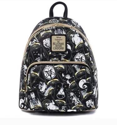 Рюкзак Loungefly карта Таро черный кошмар перед Рождеством - Изображение 1 из 4