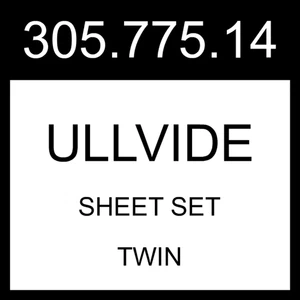 Juego de sábanas IKEA ULLVIDE blancas gemelas 305.775.14 - Imagen 1 de 1