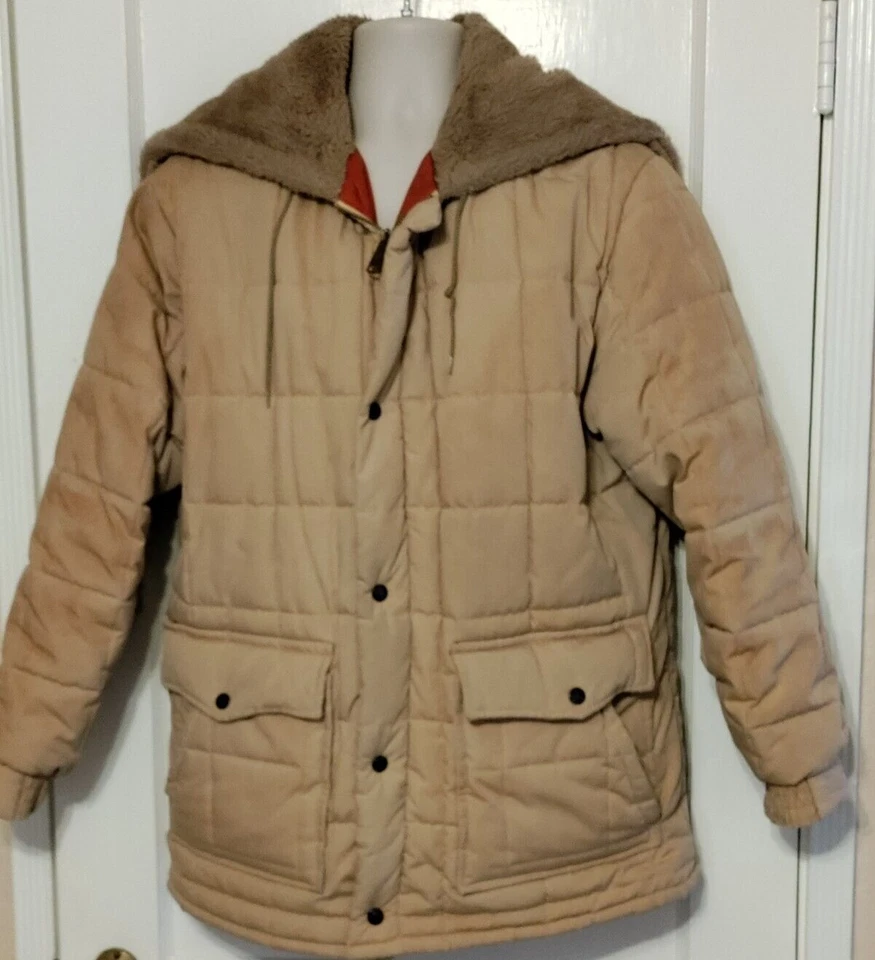 Chaqueta de bombardero de vuelo Cooper Sportswear vintage cuello de piel abrigo acolchado talla 42 Foto 1 de 4