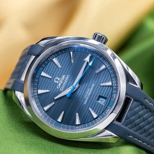OMEGA Seamaster Aqua Terra 150M 220.12.41.21.03.002 Blue Teak Dial - Picture 1 of 11