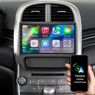 Para 2012-2015 Chevrolet Malibu Android 14 Carplay Coche Estéreo Radio GPS Navegación Foto 1 de 4