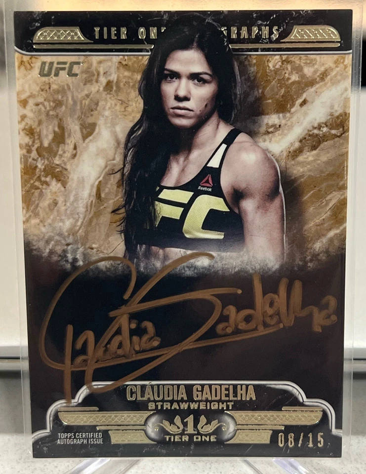 CLAUDIA GADELHA 2017 Topps UFC Knockout Tier One AUTOGRAPH BRONZE 08/15 - Image 1 of 1