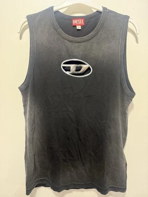 Camiseta sin mangas Diesel descolorida ovalada D talla M Foto 1 de 4