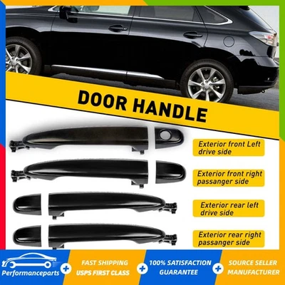 4x Manijas de puerta exterior delanteras traseras para Toyota Camry 2007-2011 izquierda derecha EE. UU. EAH Foto 1 de 4