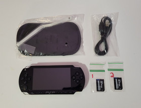 Sony PSP 1001 PlayStation Portable With IPS Screen Installed & Extras