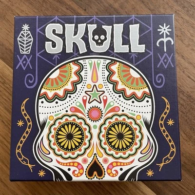 Skull Bluffing Card Game Herve' Marly Blue Box - Open Box, Never Played - Image 1 of 3