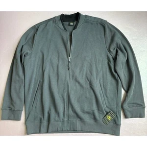 Athletic Works Herren 2XL grau Fleece Bomberjacke neu mit Etikett - Bild 1 von 4