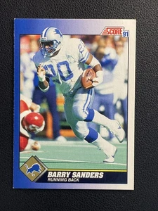 1991 Score - Detroit Lions Barry Sanders #20 - Picture 1 of 2