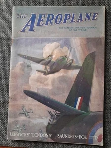 The Aeroplane Magazine 18th July 1941 Lerwicks Londons Saunders-Roe - Picture 1 of 1