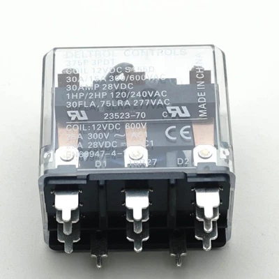 375P 3PDT Power Relay 30A 12VDC 11 Pins x 1PC NEW - Image 1 of 4