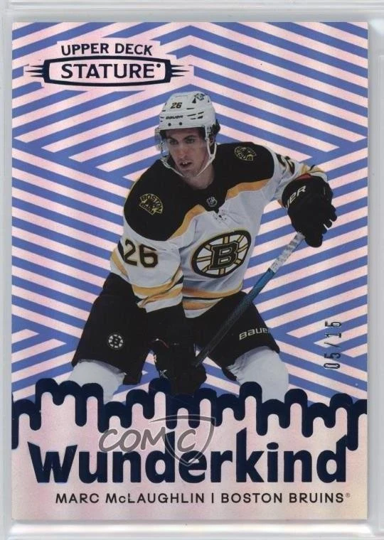 2022-23 Upper Deck Stature Wunderkind Blue /15 Marc McLaughlin #W-31 Rookie RC - Image 1 of 2