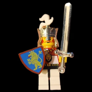 LEGO Castle Royal Knights King Castle 6044 Minifigure Mini Figure F1 55 White - Picture 1 of 11