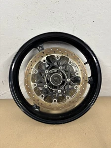 2005 - 2008 SUZUKI GSXR 1000 FRONT WHEEL RIM WHEEL ROTORS STRAIGHT OEM #0118 - Picture 1 of 10