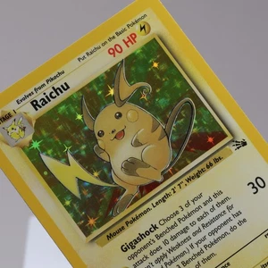 Pokemon TCG - Raichu 14/62 Fossil Holo Raro WOTC 1999 - EXCELENTE/CASI NUEVO - Imagen 1 de 3