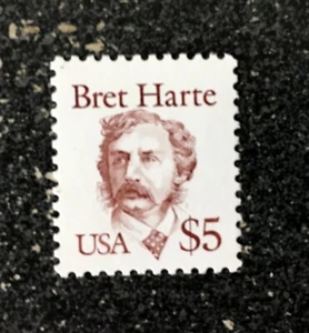 USA1987 #2196 $5.00 Bret Harte - Great Americans  (large block tagging)  Mint NH - Picture 1 of 1