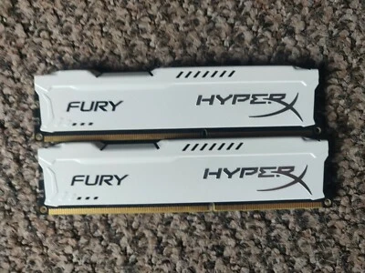 Hyper X DDR3 RAM, 2x 4GB White 1866Mhz, - Image 1 of 3